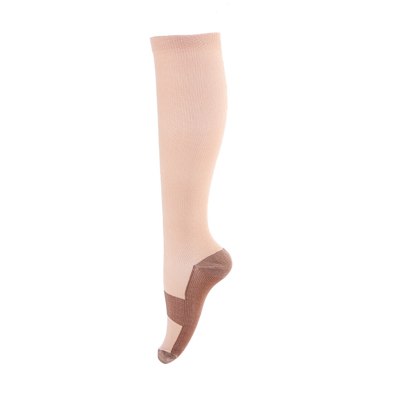 20 Pairs Copper Fiber Nylon Long Barreled Pressure Compression Stockings Outdoor Sports Compression Socks Bulk Wholesale